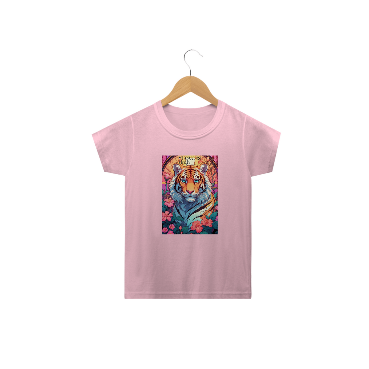 Nome do produto: Camiseta Infantil - Tigre