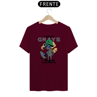 Nome do produtoT-Shirt - Cuidado Greys por perto