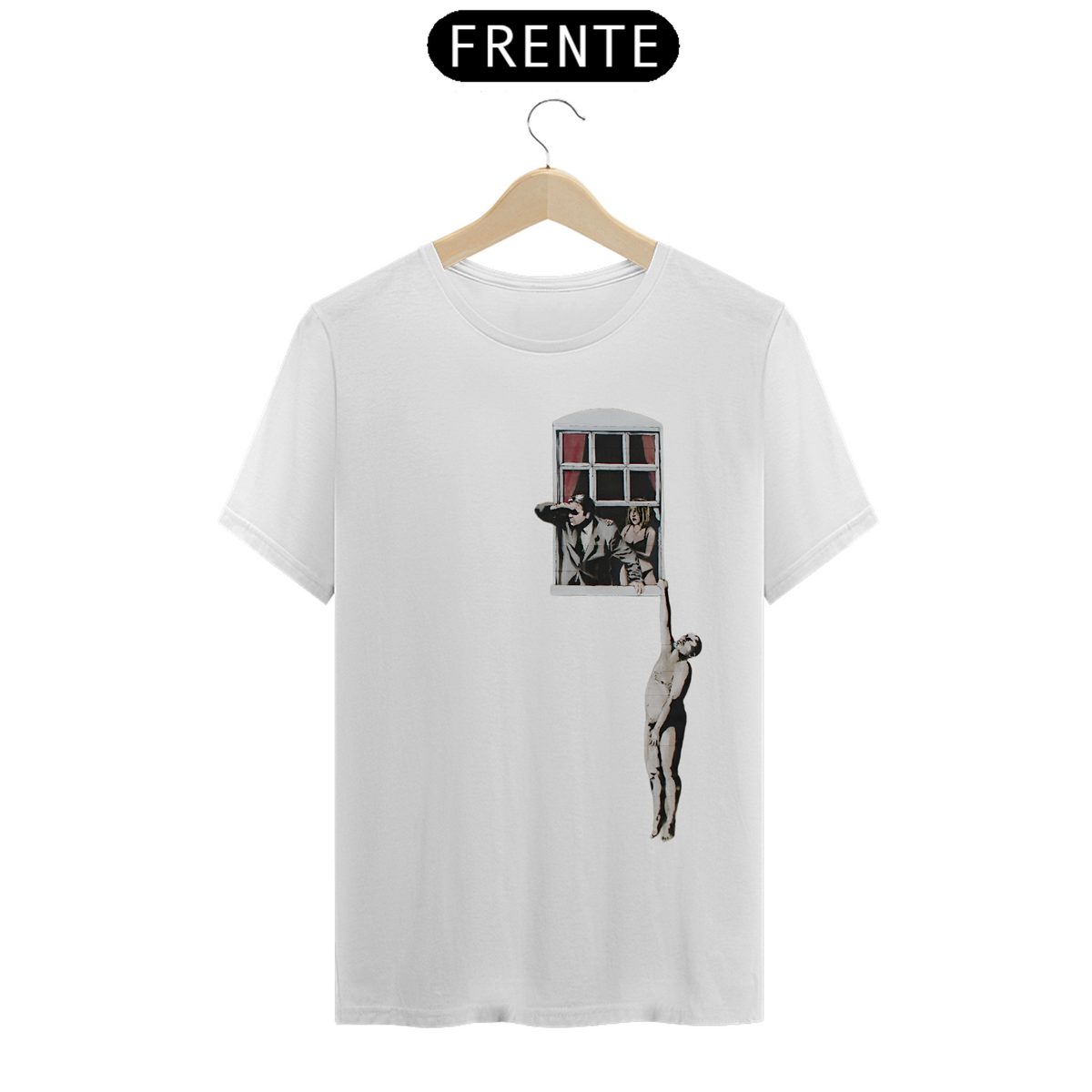 Nome do produto: Camiseta Banksy - Janela 