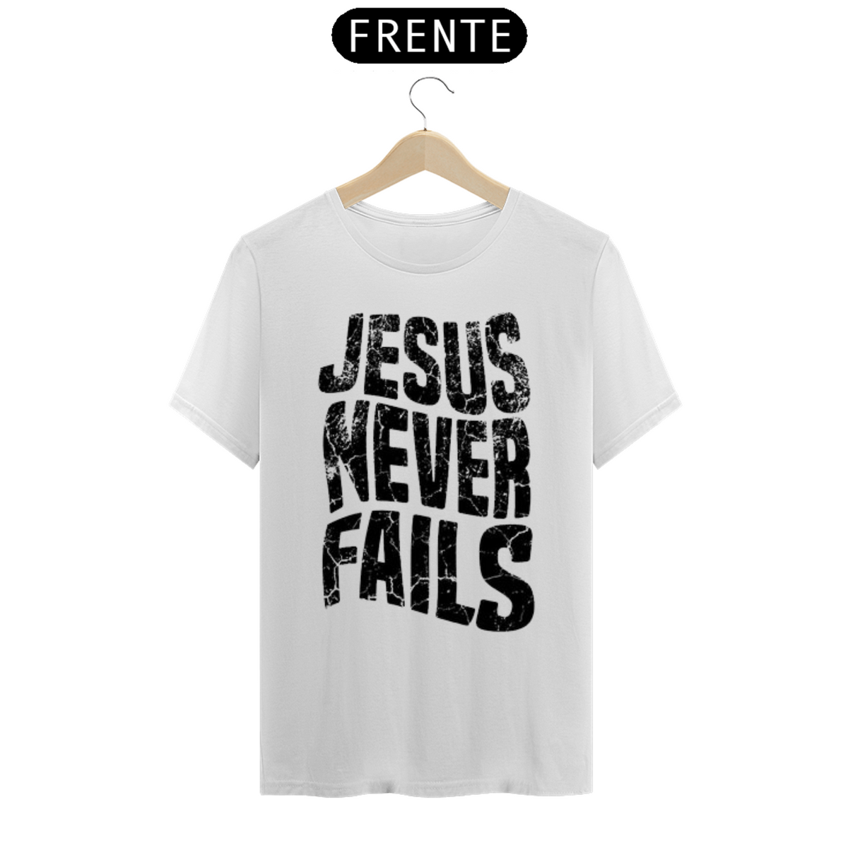 Nome do produto: Camiseta Jesus never Fails