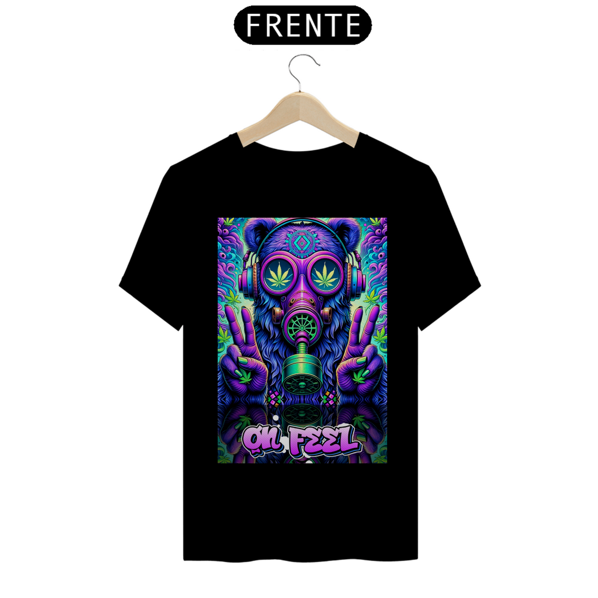 Nome do produto: Camiseta Unissex - Weed Psychedelic