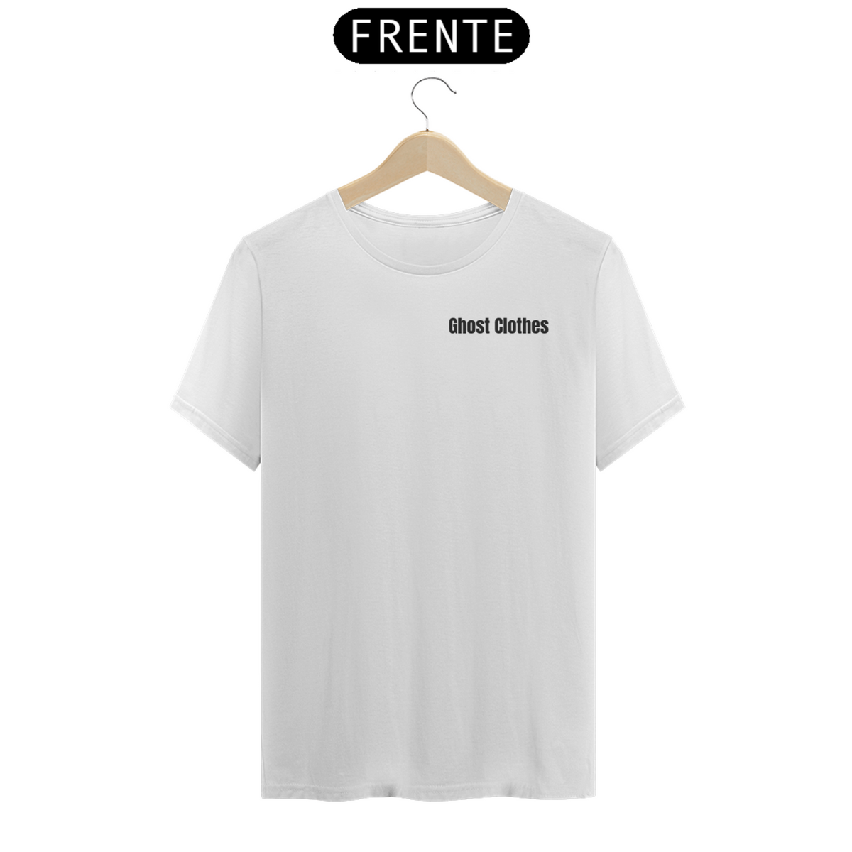 Nome do produto: Camiseta Unissex Básica Escrita Ghost Clothes