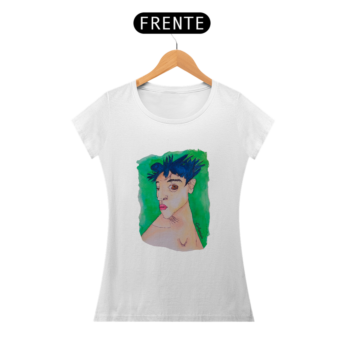 Nome do produto: Camiseta Fem Autorretrato de Egon Schiele 1
