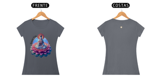 Nome do produtoCAMISETA FEM BABY LONG PIMA - KUAN YIN - COLEÇÃO 7 RAIOS