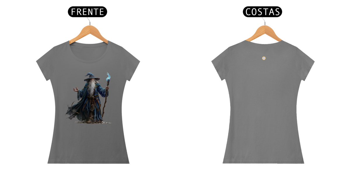 Nome do produto: CAMISETA FEM BABY LONG ESTONADA - MAGO - COLEÇÃO MAGIA