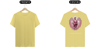 Nome do produtoT-SHIRT ESTONADA UNISSEX - ARCANJO CHAMUEL - COLEÇÃO 7 RAIOS