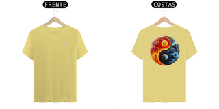 Nome do produtoT-SHIRT ESTONADA UNISSEX - YING YANG - COLEÇÃO ARQUÉTIPOS