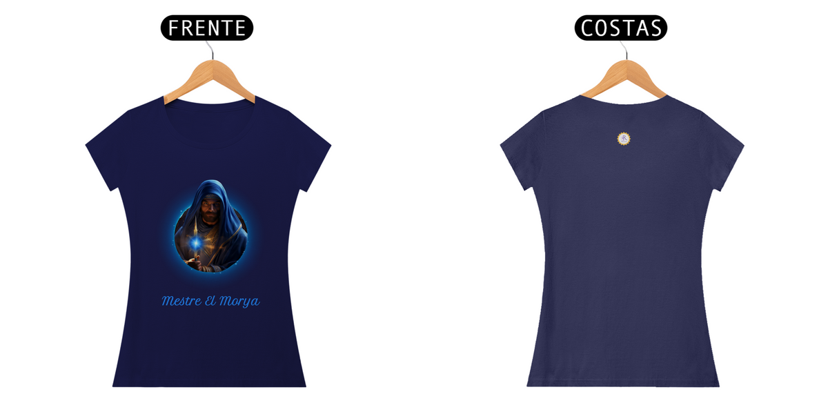 Nome do produto: CAMISETA FEM BABY LONG CLASSIC - MESTRE EL MORYA - COLEÇÃO 7 RAIOS