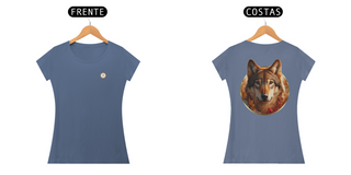 Nome do produtoCAMISETA BABY LONG ESTONADA - LOBO - COLEÇÃO ARQUÉTIPOS