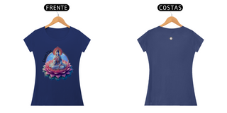 Nome do produtoCAMISETA FEM BABY LONG PIMA - KUAN YIN - COLEÇÃO 7 RAIOS