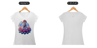 Nome do produtoCAMISETA FEM BABY LONG PIMA - KUAN YIN - COLEÇÃO 7 RAIOS