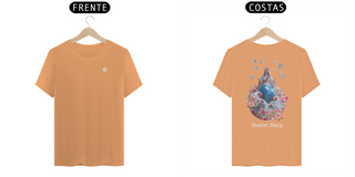 Nome do produtoT-SHIRT ESTONADA UNISSEX - MÃE MARIA - COLEÇÃO 7 RAIOS