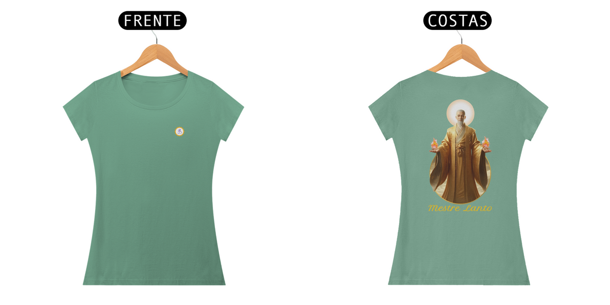 Nome do produto: CAMISETA FEM BABY LONG ESTONADA - MÃE MARIA - COLEÇÃO 7 RAIOS