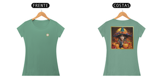 CAMISETA FEM BABY LONG ESTONADA - MAGIA - COLEÇÃO ARQUÉTIPOS