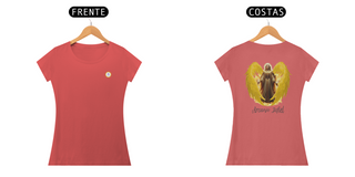 Nome do produtoCAMISETA FEM BABY LONG ESTONADA - ARCANJO JOFIEL - COLEÇÃO 7 RAIOS