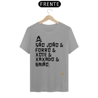 Nome do produtoCamisa Masculina São João & Forró - Texto Preto