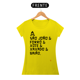 Camisa Fem. São João & Forró - Colors/Preto