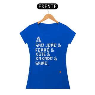 Camisa Fem. São João & Forró - Colors/Branco