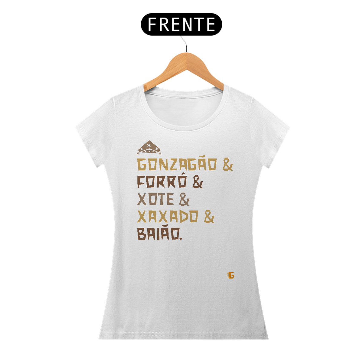 Nome do produto: Camisa Fem. Gonzagão & Forró - Original