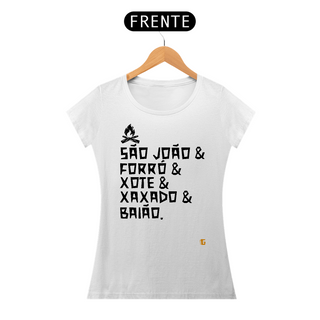 Camisa Fem. São João & Forró - Colors/Preto