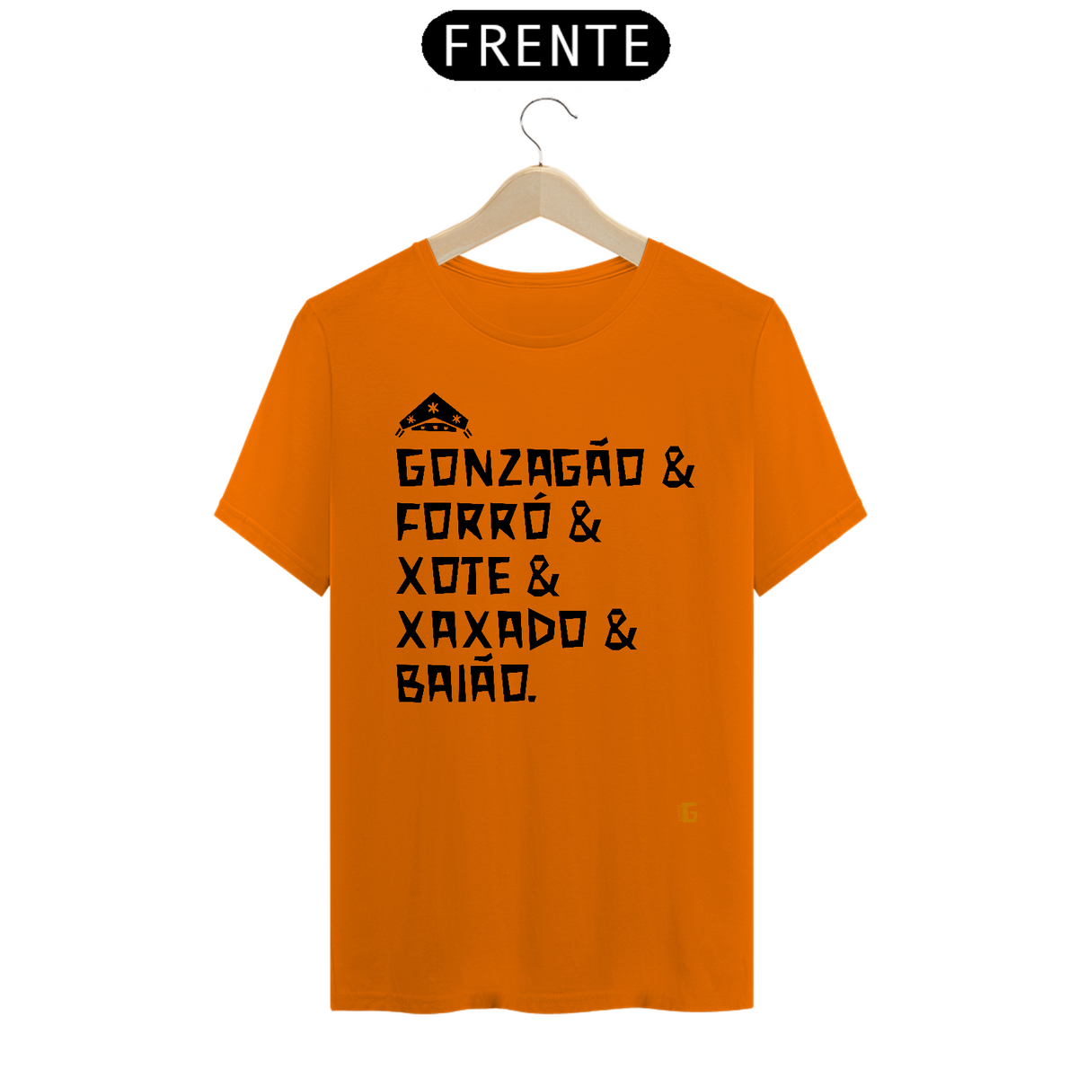 Nome do produto: Camisa Masculina Gonzagão & Forró - Texto Preto