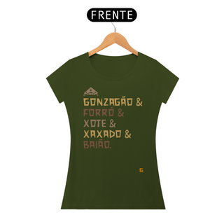 Nome do produtoCamisa Feminina Gonzagão & Forró - Texto Original