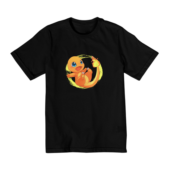 Camiseta Charmander - Pokemon Edition - Infantil 10-14