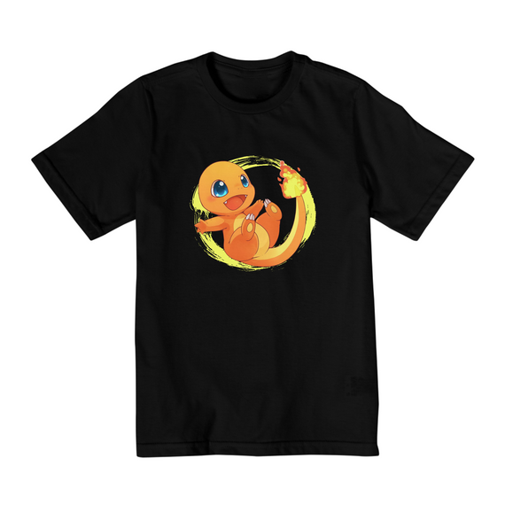 Camiseta Charmander - Pokemon Edition - Infantil 2-8