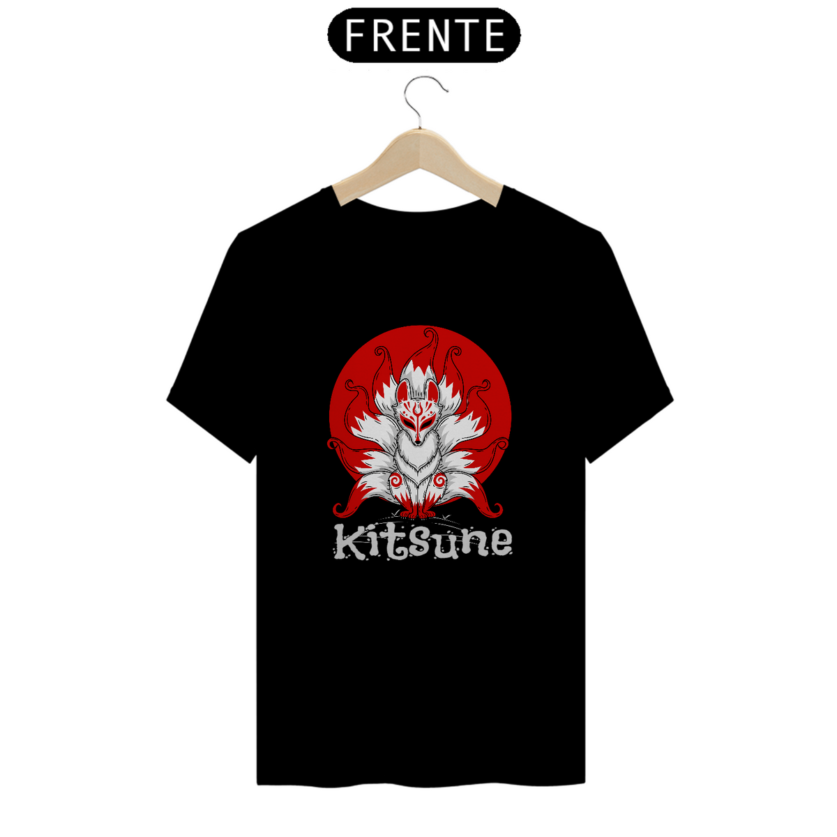 Nome do produto: Camiseta Kitsune - Arte Design - Unissex