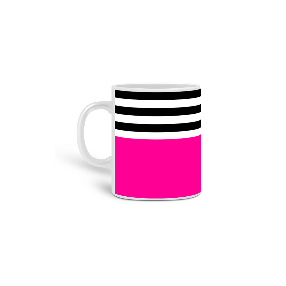 Nome do produto: Caneca Pink Striped