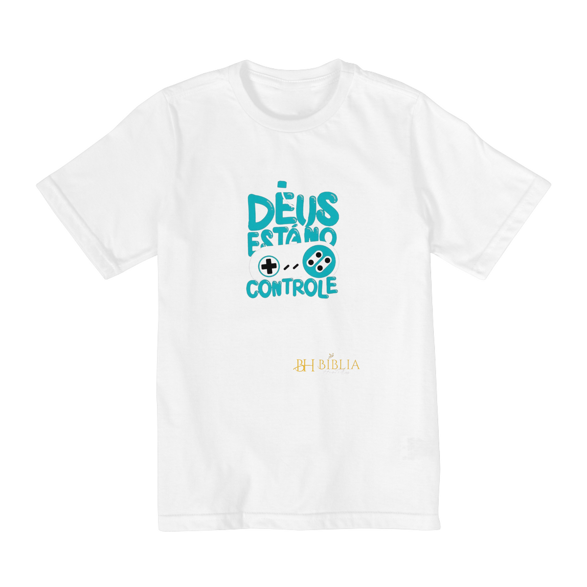 Nome do produto: Camisa Infantil Deus Está No Controle BH