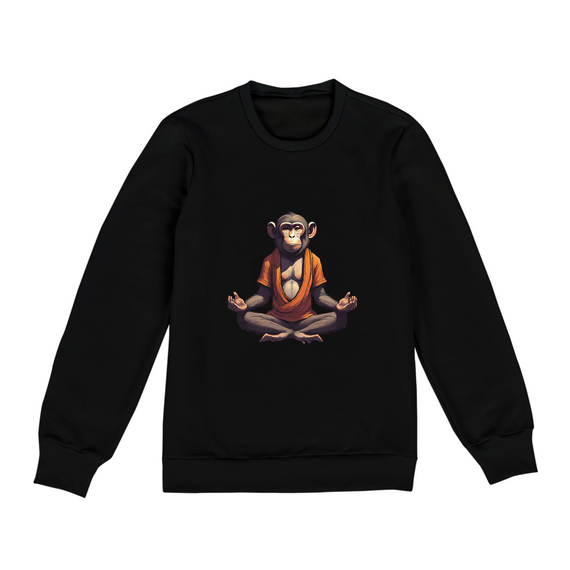 macaco meditando