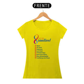 Nome do produtoCAMISETA FEMININA 8 OI TÔ SAUDÁVEL