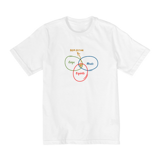 CAMISETA INFANTIL TAMANHO 2 A 8 BEM ESTAR