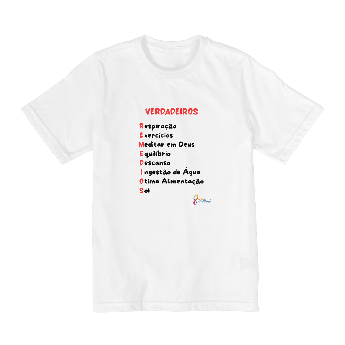 Nome do produto: CAMISETA INFANTIL TAMANHOS 10 A 14 VERDADEIROS REMÉDIOS