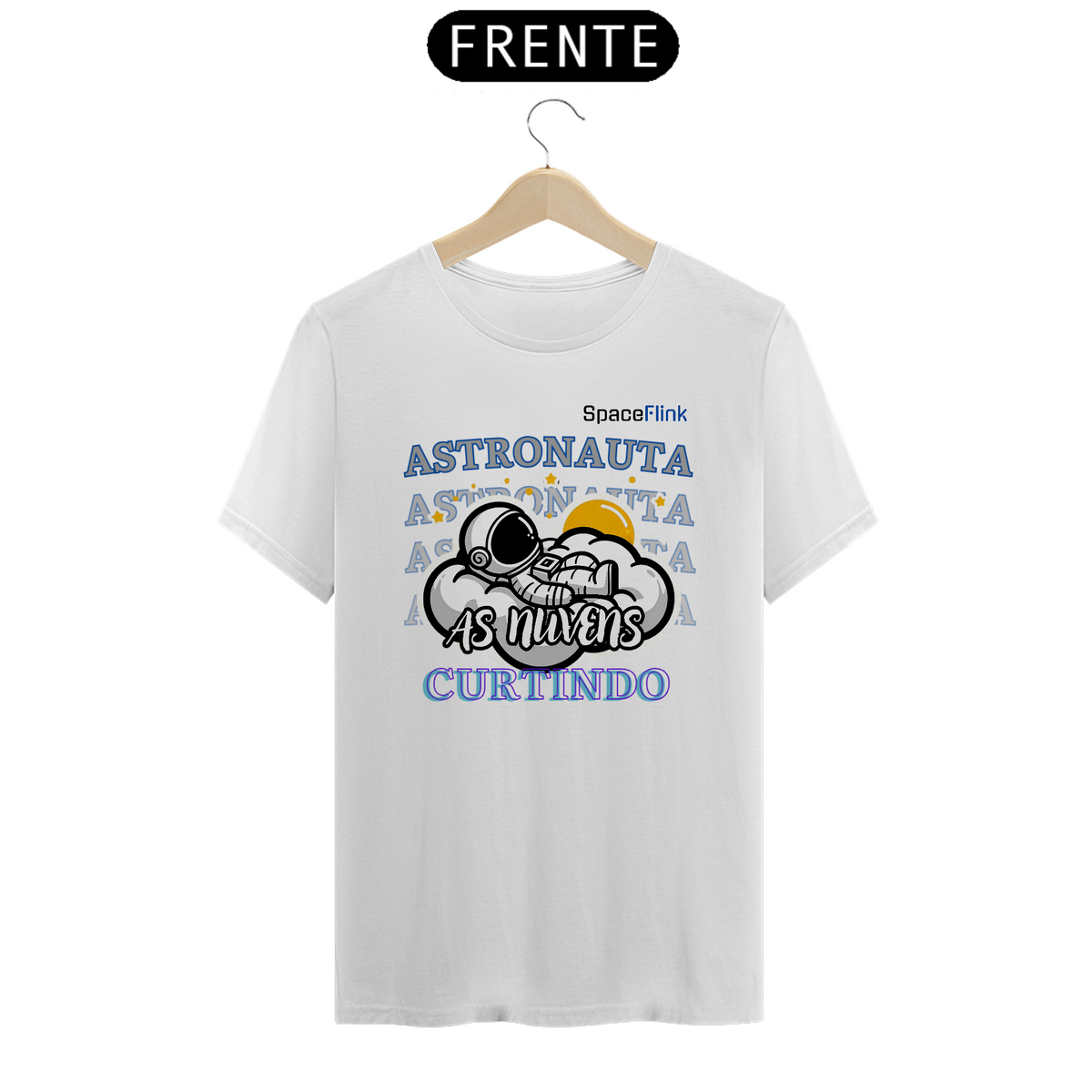 Nome do produto: Camiseta Prime | Astronauta Logo Preta