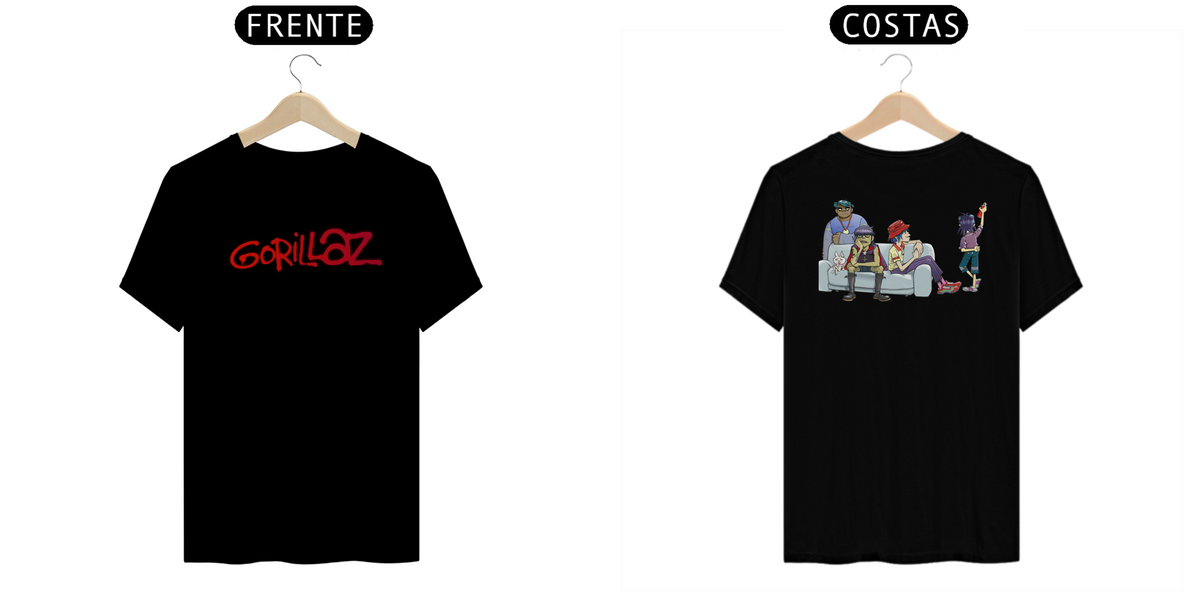 Nome do produto: Camiseta Unissex 005 - Gorillaz