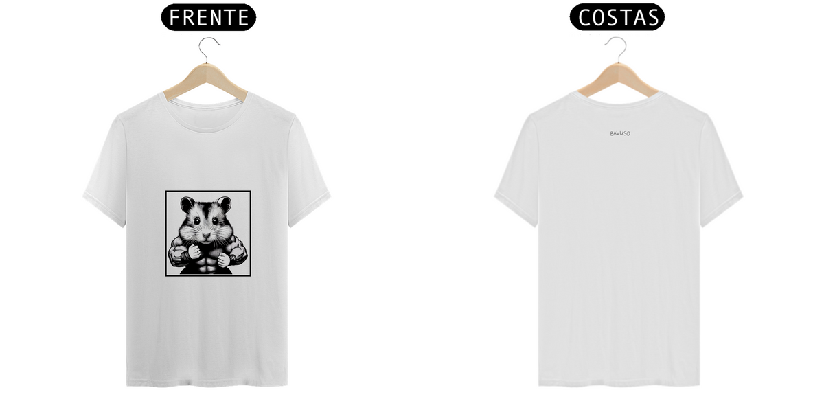 Nome do produto: T-Shirt Tecido Premium Prime Hamster Lutador
