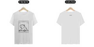 T-Shirt Tecido Premium Prime Capivara Branca