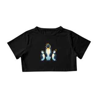 Blusa Cropped Pinguins Frustrados