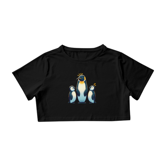 Blusa Cropped Pinguins Frustrados
