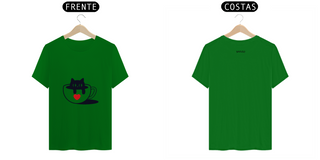Nome do produtoT-Shirt Casual Quality Gatinho na Xícara