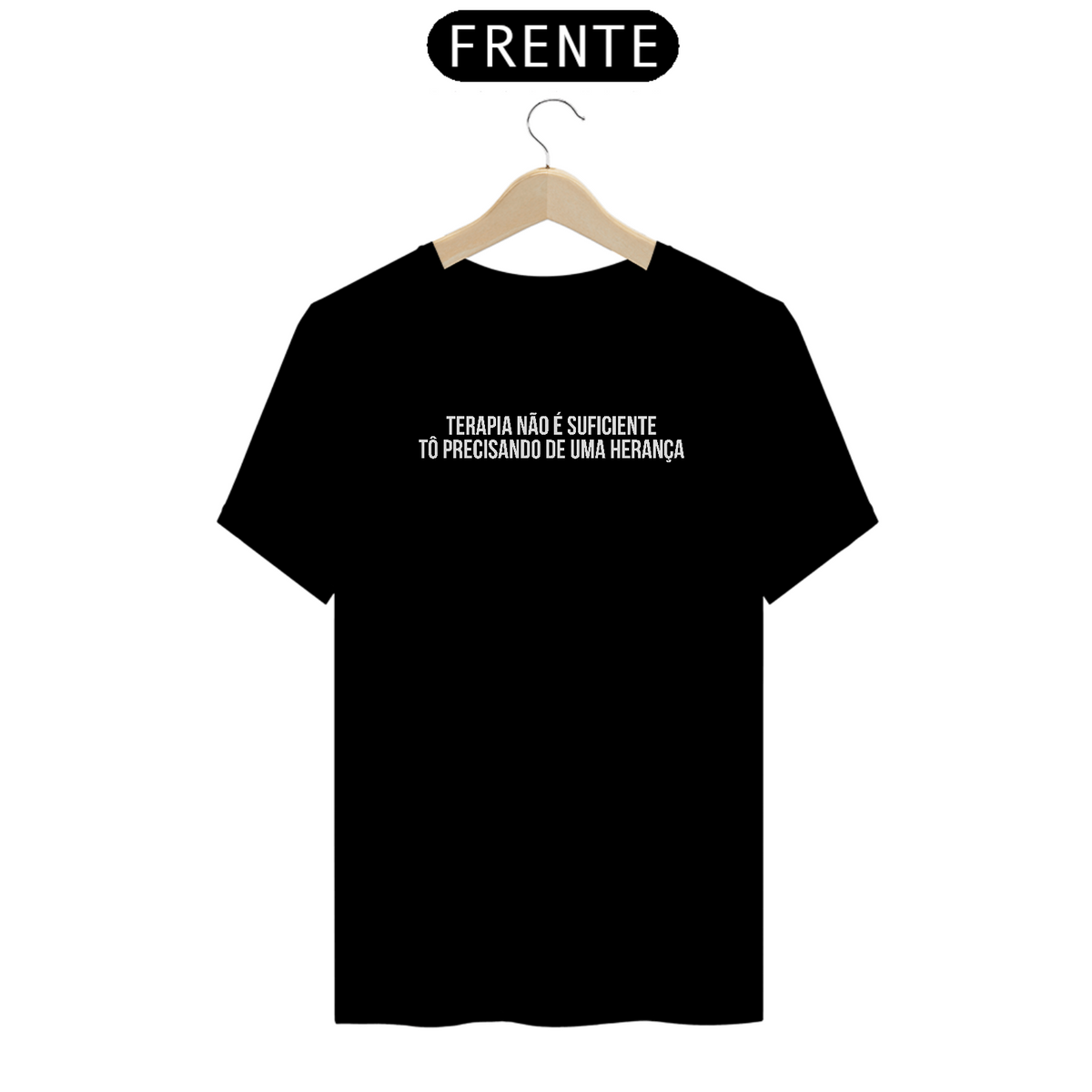 Nome do produto: Camiseta Terapia não é suficiente - preta