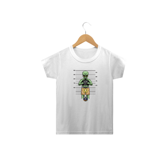 CAMISETA CLASSIC INFANTIL - ALIENÍGENA CAPTURADO