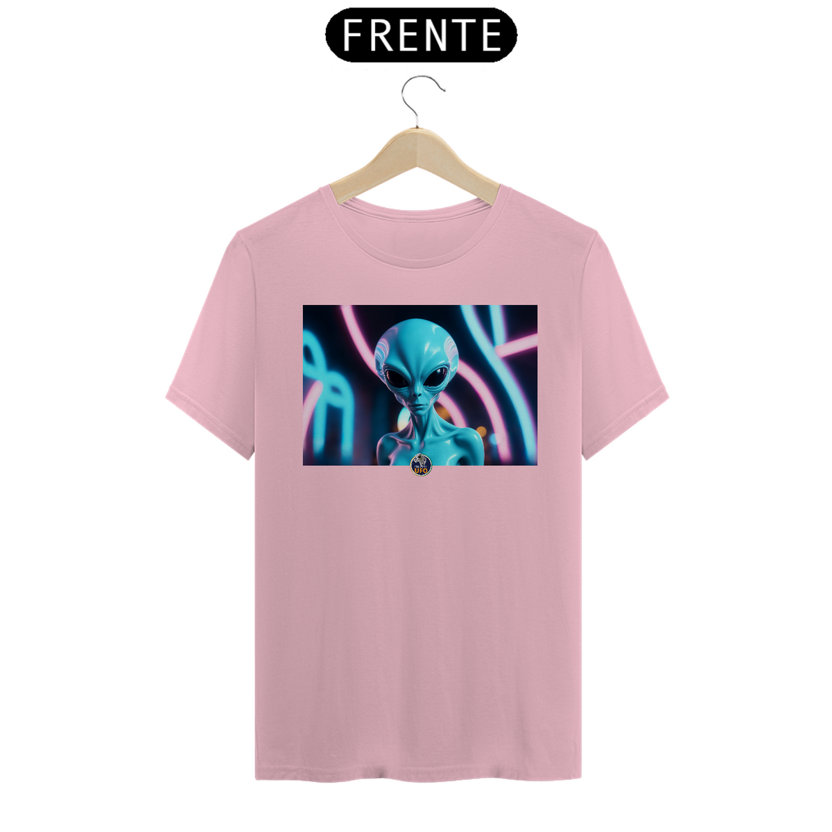 Nome do produto: CAMISETA CLASSIC - ALIENÍGENA AZUL