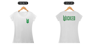 Nome do produtoCamiseta Feminina - Wicked Logo Lateral (Frente e Costas)