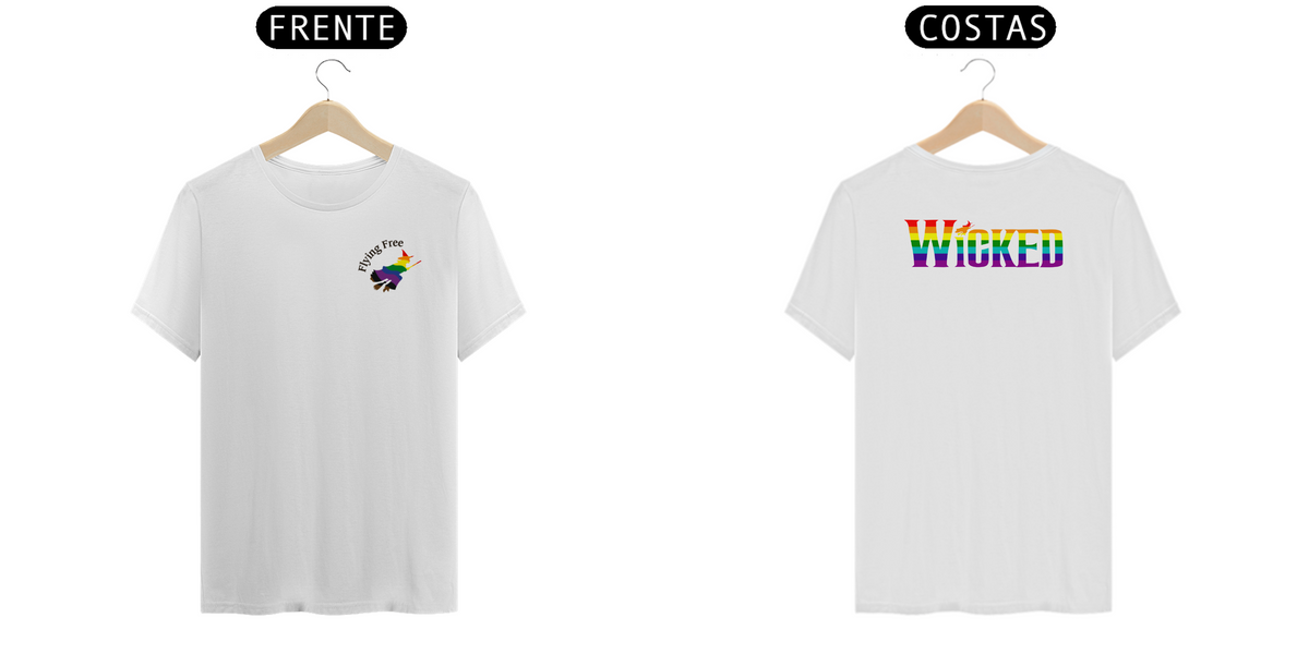 Nome do produto: Camiseta - Flying Free / Pride