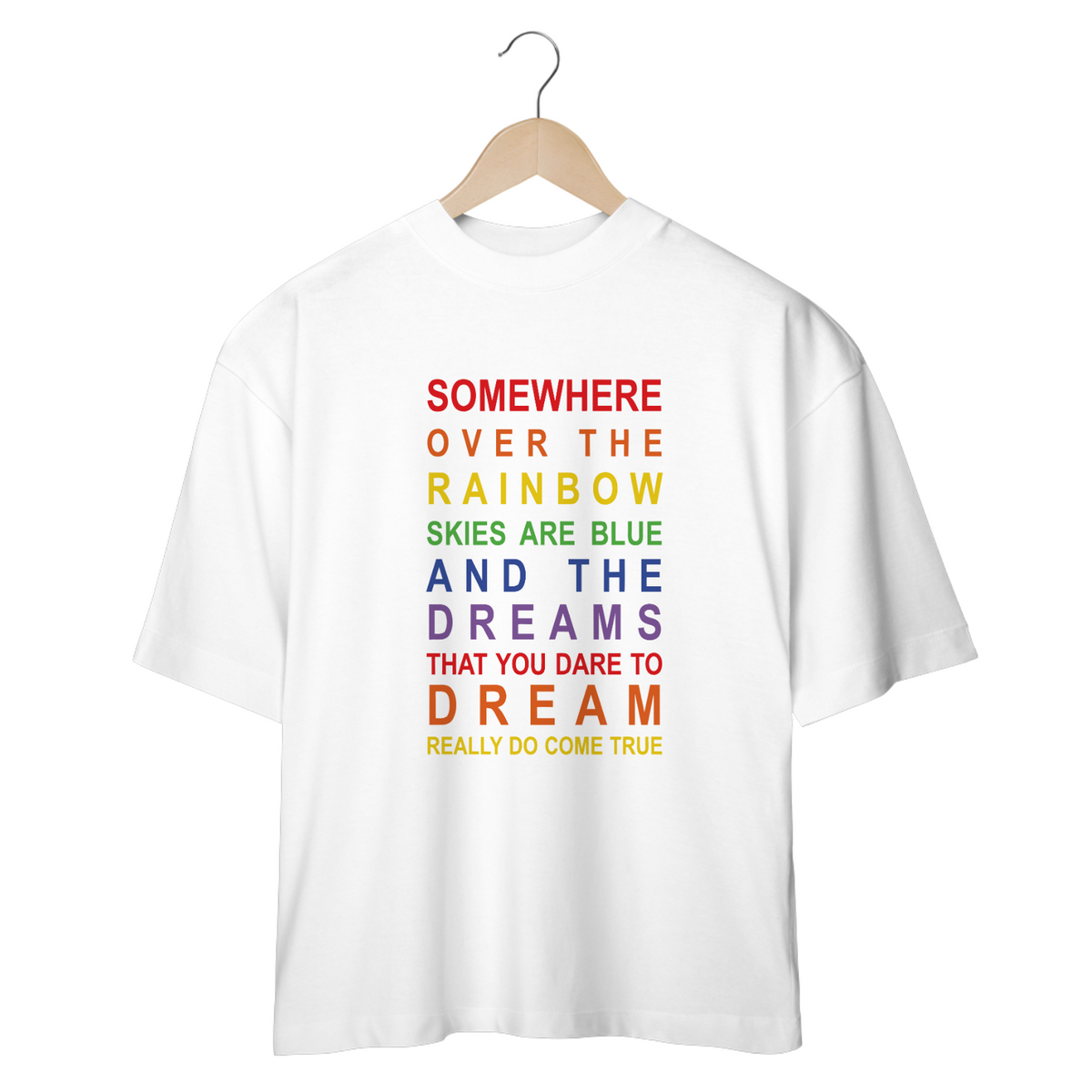 Nome do produto: Camisa Oversized - Over The Rainbow