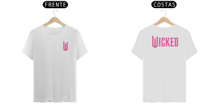 Nome do produtoCamiseta (Algodão Peruano) - Wicked Logo Lateral Pink (Frente e Costas)