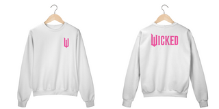 Nome do produtoMoletom Fechado - Wicked Logo Lateral Pink (Frente e Costas)